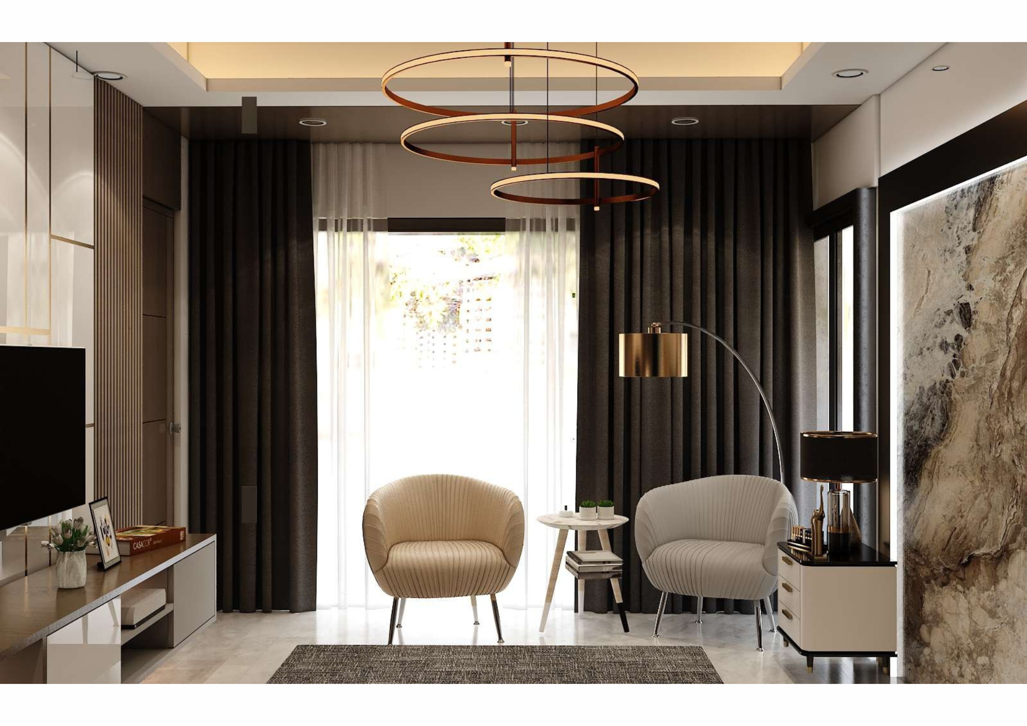 living room interior designer in Kolkata